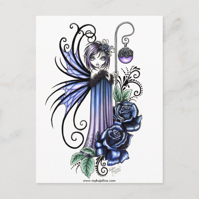 Magdalene Blue Rose Fairy Postcard (Front)