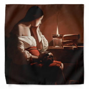 Magdalene with the Smoking Flame, La Tour Bandana