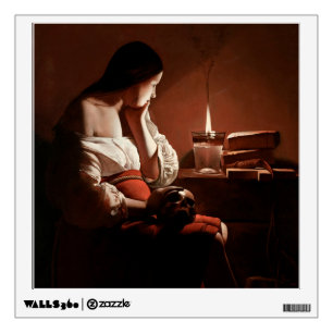 Magdalene with the Smoking Flame, La Tour Wall Decal