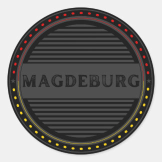 Magdeburg City Pride Emblem – German Identity Classic Round Sticker