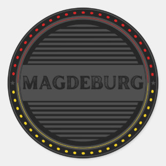 Magdeburg City Pride Emblem – German Identity Classic Round Sticker