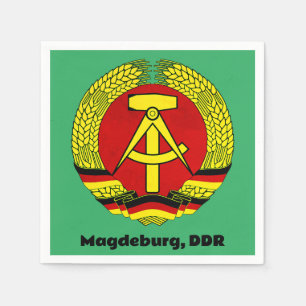 Magdeburg, DDR, Magdeburg, East Germany Napkins