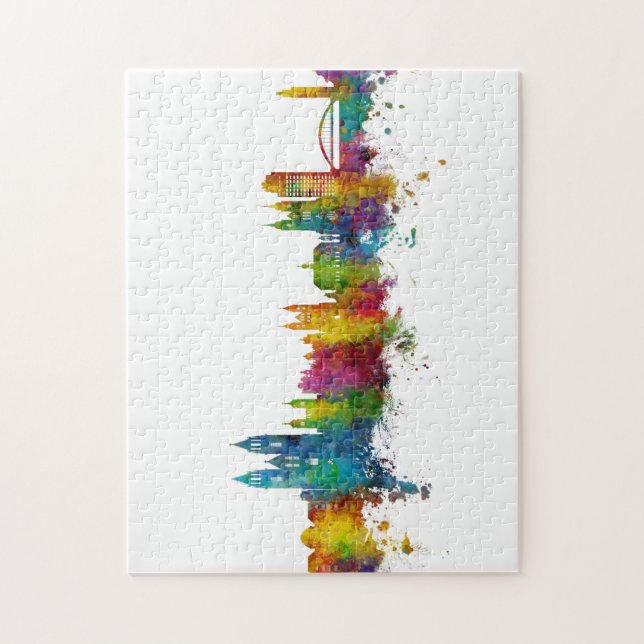 Magdeburg Germany Skyline Jigsaw Puzzle (Vertical)