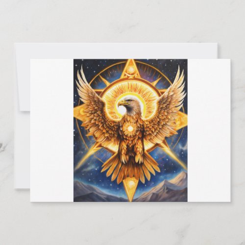 Mage Jage Cafh Cover Print Natural Eagle _ Premium Invitation