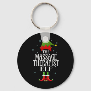 Mage Therapist Elf Xmas Funny Family Matching Chri Keychain