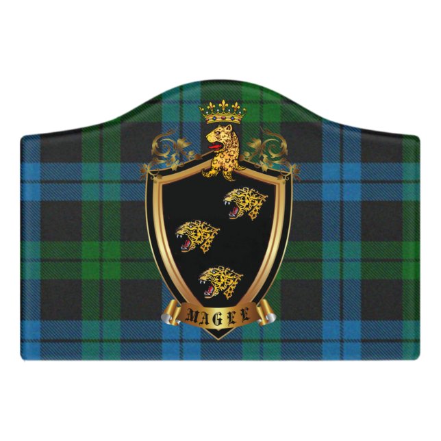 Magee Coat of Arms Sign (Small Crest Front)