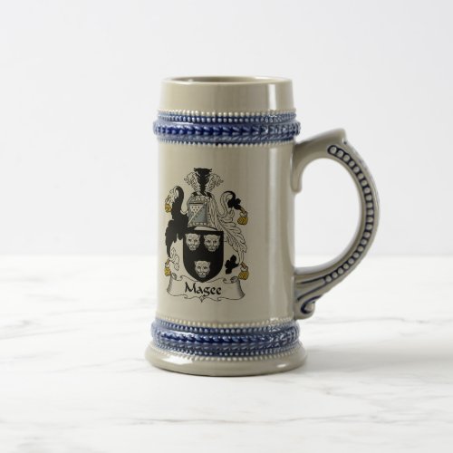 Magee Coat of Arms Stein _ Family Crest