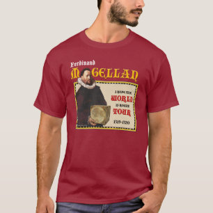 Magellan 1519 Round World Tour (Men's Dark) T-Shirt