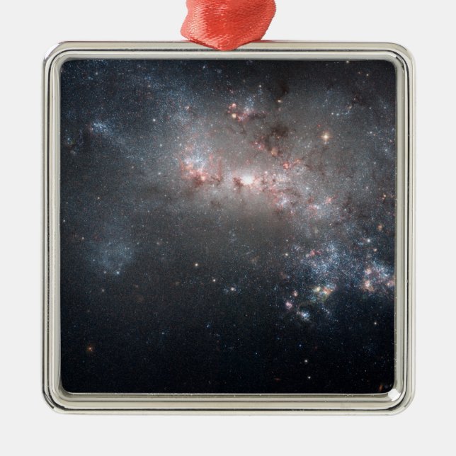 Magellanic dwarf irregular galaxy NGC 4449 Metal Ornament (Front)