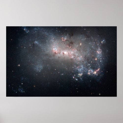 Magellanic dwarf irregular galaxy NGC 4449 Poster