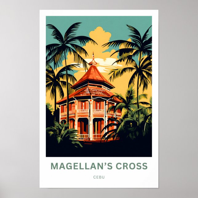 Magellan's Cross Cebu Travel Print (Front)