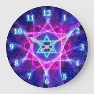 Magen Bet Fractal Large Clock