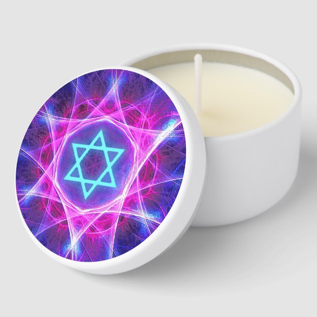 Magen Bet Fractal Mini Candle Favors (Corner)
