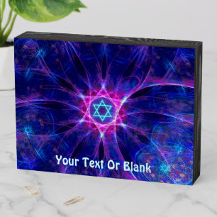 Magen Bet Fractal Wooden Box Sign