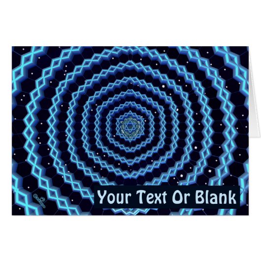 Magen David And Diamonds Cards (Front Horizontal)