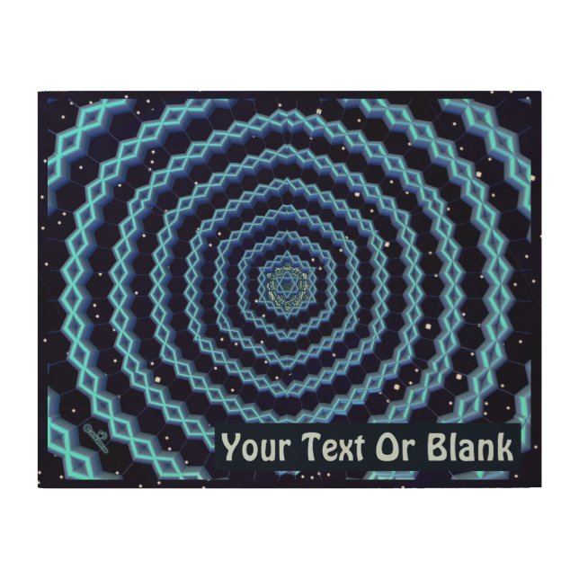 Magen David And Diamonds Wood Wall Art (Front)