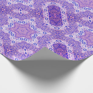 Magen David and Willow Leaf Wrapping Paper