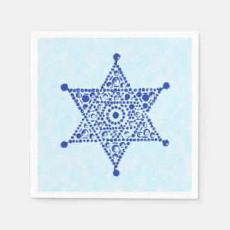Magen David Blue Napkins