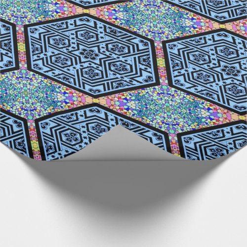 Magen David Geometric Wrapping Paper