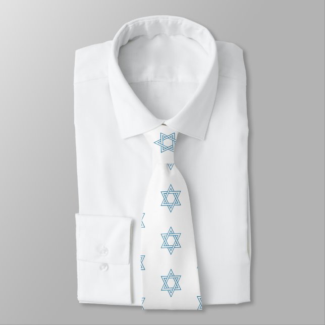 Magen David Neck Tie (Tied)