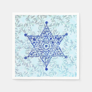 Magen David on leaves Napkins