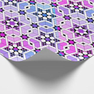 Magen David Stained Glass Wrapping Paper