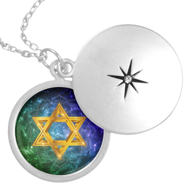 Magen David - Star of David Locket Necklace (Front)