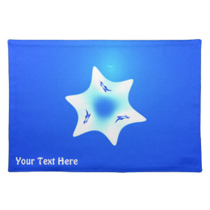 Magen Lavan (White Star) Cloth Placemat