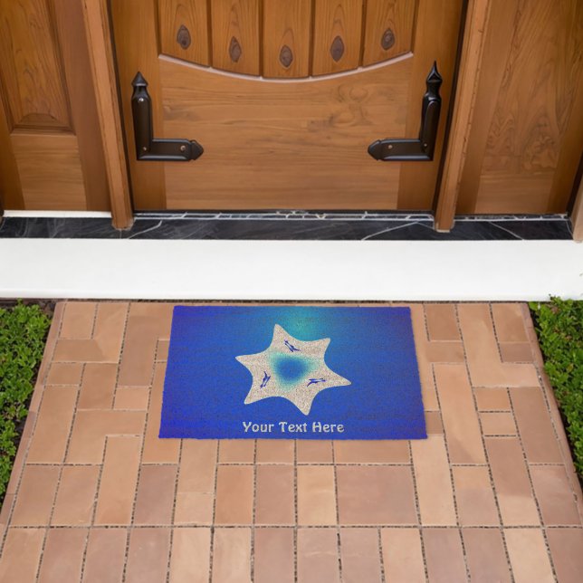 Magen Lavan (White Star) Fiber Doormat (Insitu (Outdoor))