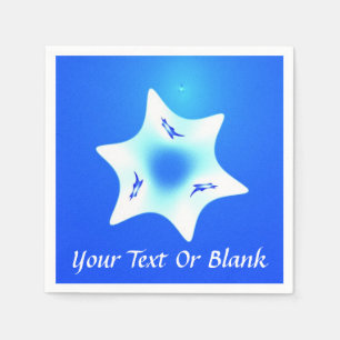 Magen Lavan (White Star) Napkins