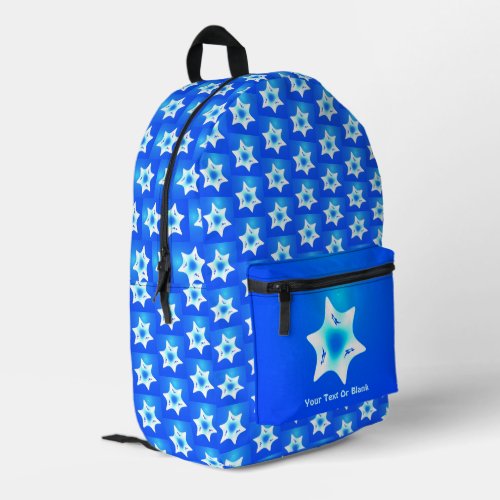 Magen Lavan White Star Printed Backpack