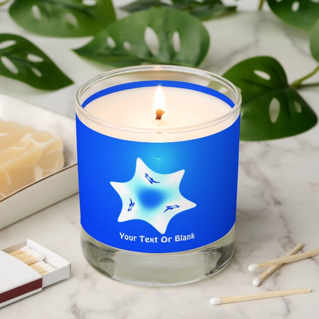 Magen Lavan (White Star) Scented Candle (Lit)