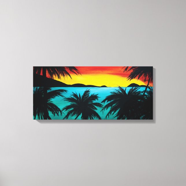 Magen's Bay Beach | Caribbean Art Canvas Print (Front)