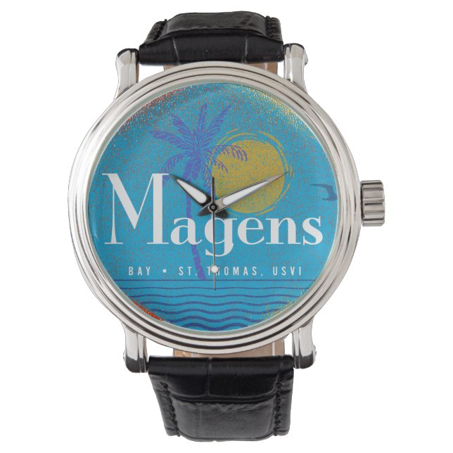 Magens Bay Mid Century Retro USVI St. Thomas Watch (Front)