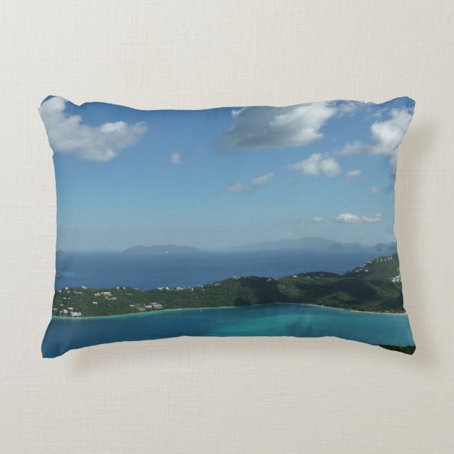 Magens Bay, St. Thomas Beautiful Island Scene Accent Pillow (Front)