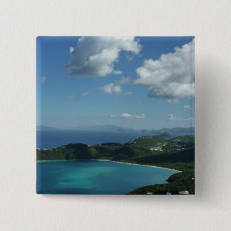 Magens Bay, St. Thomas Beautiful Island Scene Button