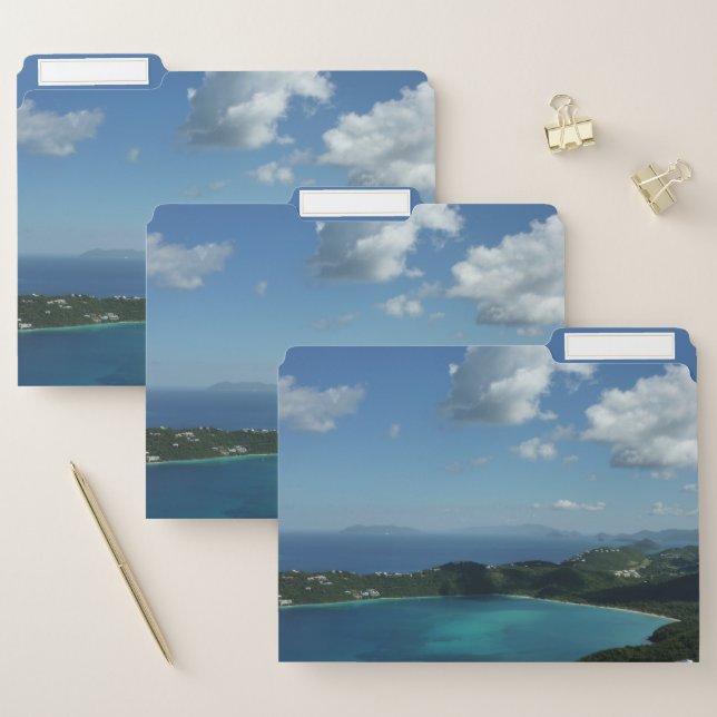 Magens Bay, St. Thomas Beautiful Island Scene File Folder (Set)