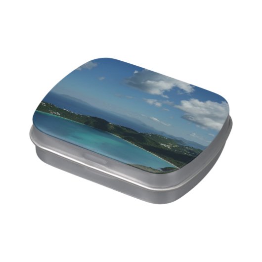 Magens Bay, St. Thomas Beautiful Island Scene Jelly Belly Candy Tin (Side)