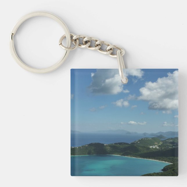 Magens Bay, St. Thomas Beautiful Island Scene Keychain (Front)