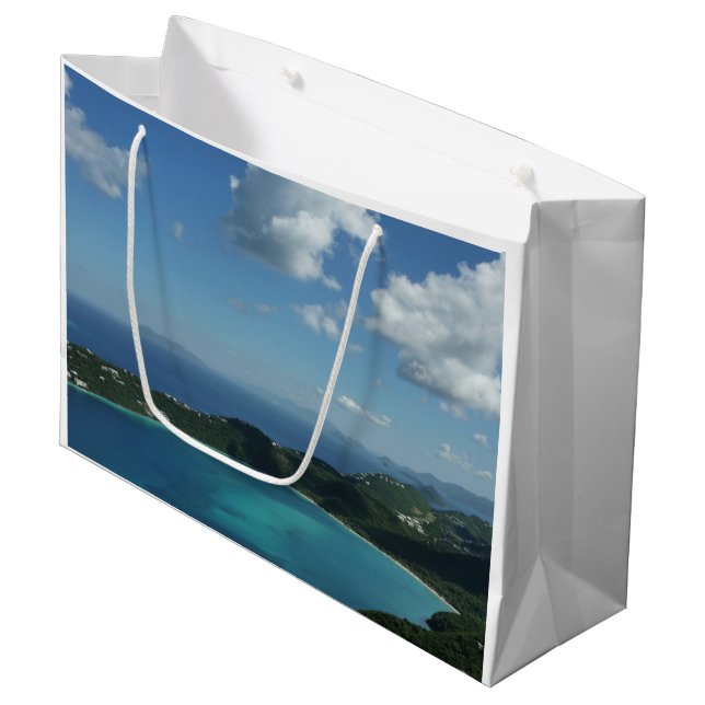 Magens Bay, St. Thomas Beautiful Island Scene Large Gift Bag (Front Angled)