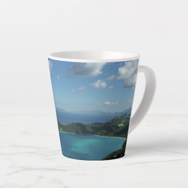 Magens Bay, St. Thomas Beautiful Island Scene Latte Mug (Right Angle)