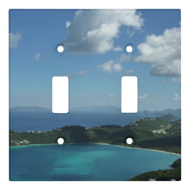 Magens Bay, St. Thomas Beautiful Island Scene Light Switch Cover (Front)