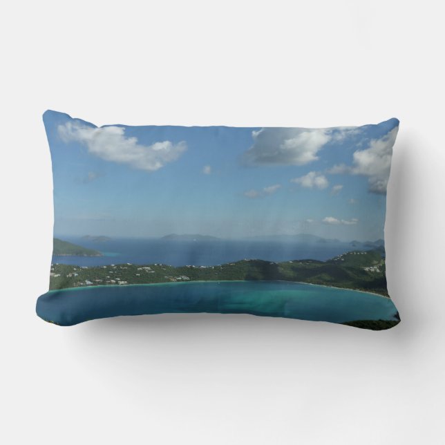 Magens Bay, St. Thomas Beautiful Island Scene Lumbar Pillow (Front)