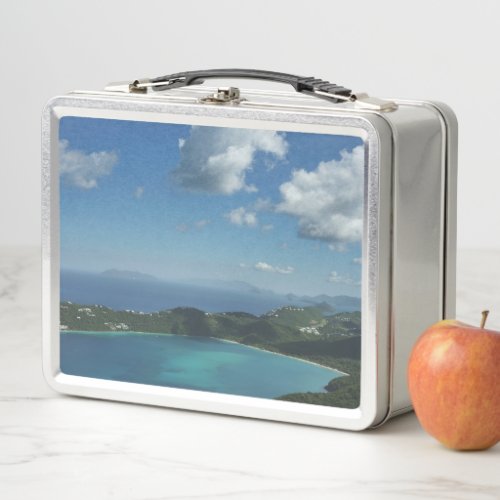 Magens Bay St Thomas Beautiful Island Scene Metal Lunch Box