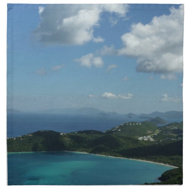 Magens Bay, St. Thomas Beautiful Island Scene Napkin (Front)