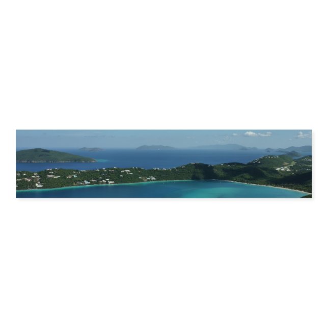 Magens Bay, St. Thomas Beautiful Island Scene Napkin Bands (Unfolded)