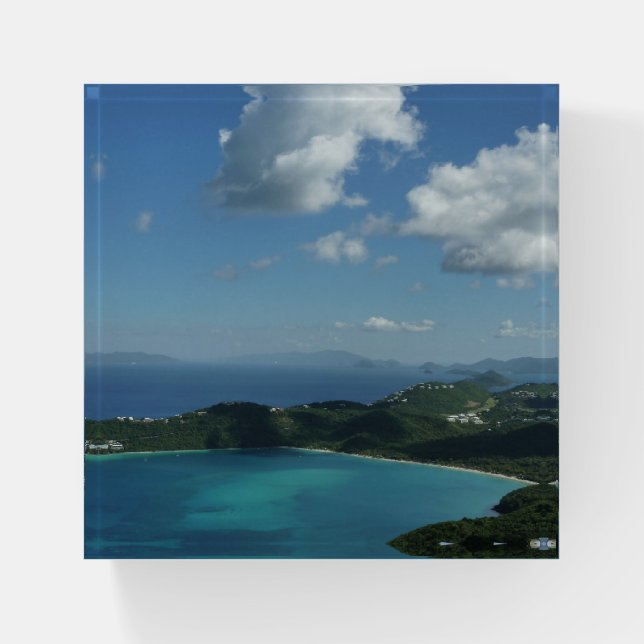 Magens Bay, St. Thomas Beautiful Island Scene Paperweight (Front)