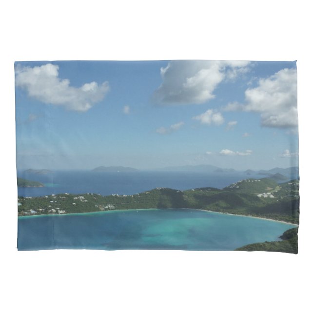 Magens Bay, St. Thomas Beautiful Island Scene Pillow Case (Front)