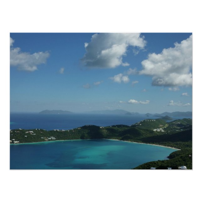 Magens Bay, St. Thomas Beautiful Island Scene Poster (Front)