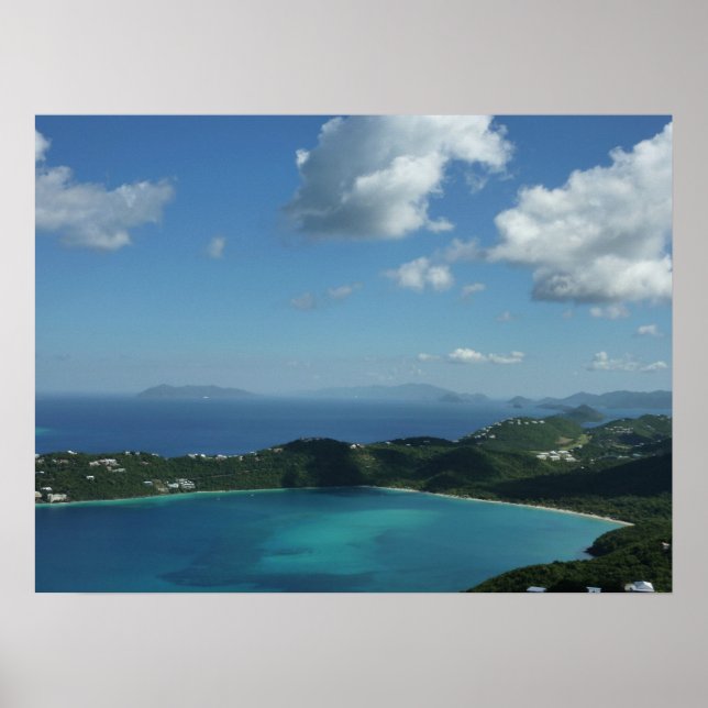 Magens Bay, St. Thomas Beautiful Island Scene Poster (Front)